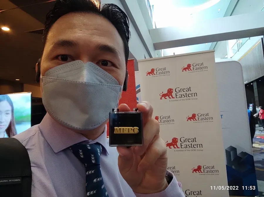 MFPC certification badge at Great Eastern event #LTLifeFinancial